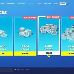 Sklep Fortnite: pakiety V-dolców. Najdroższy skin w Fortnite kupisz za 13,500 V-dolców, co kosztuje £79.99.