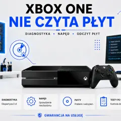 Xbox One nie czyta płyt? Naprawa konsoli, diagnostyka napędu i odczytu płyt. Sprawdź naszą ofertę.