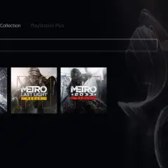Biblioteka gier z wyszukaniem "Metro". Widoczne okładki gier: Metro Exodus, Metro Last Light Redux i Metro 2033 Redux.