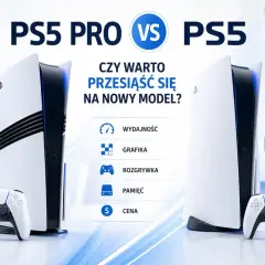 Porównanie PS5 Pro i PS5: czy warto przesiąść się na nowy model? Sprawdź specyfikację, wydajność, grafikę, rozgrywkę, pamięć i cenę.
