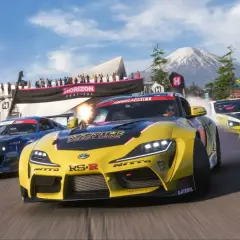 Wyścigowe samochody na festiwalu Horizon. Zastanawiasz się, ile waży Forza Horizon 5? To gra, która waży sporo gigabajtów, ale dostarcza niezliczone godziny zabawy!