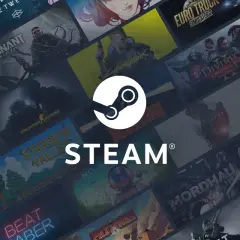 Tło Steam z okładkami gier, w tym Cyberpunk 2077, Gears 5 i Divinity: Original Sin 2. Czy tu jest najdroższa gra na Steam?