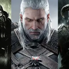 Postapokaliptyczny żołnierz z Fallouta, Geralt z Wiedźmina i wojownik ze Skyrim – ikony popularne gry.