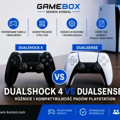 Porównanie padów DualShock 4 i DualSense. Który wybrać: PS4 czy PS5? Sprawdź różnice i kompatybilność.