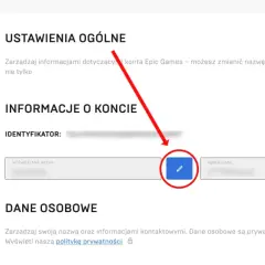 Zmiana nicku w Fortnite na Xbox jest prosta. Kliknij ikonę edycji obok wyświetlanej nazwy, aby zmienić swój nick.
