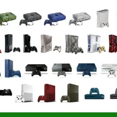 Wszystkie xbox modele po kolei: od pierwszego, przez 360, One, aż po Series X/S.