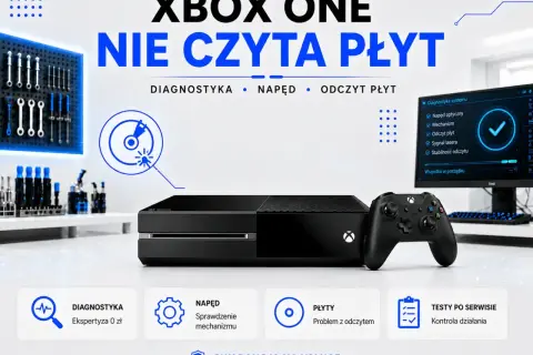 Xbox One nie czyta płyt? Naprawa konsoli, diagnostyka napędu i odczytu płyt. Sprawdź naszą ofertę.