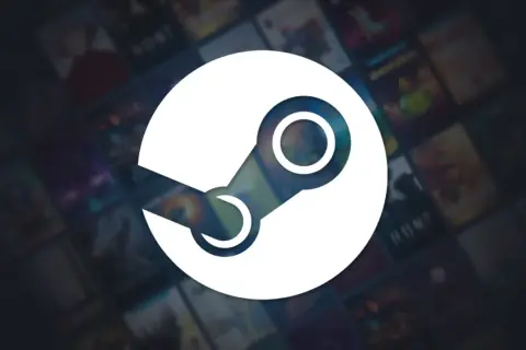 Logo Steam na tle okładek gier. Dowiedz się, jak kupować gry na Steam i rozpocznij swoją przygodę z grami!