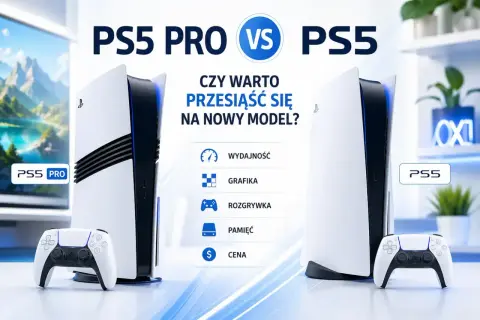 Porównanie PS5 Pro i PS5: czy warto przesiąść się na nowy model? Sprawdź specyfikację, wydajność, grafikę, rozgrywkę, pamięć i cenę.