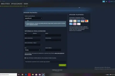 Jak poprawnie wpisać adres rozliczeniowy na Steam, aby uniknąć problemów