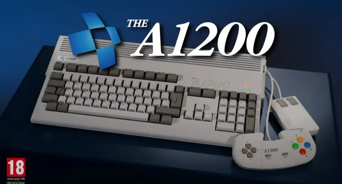 Klawiatura, myszka i joystick do komputera Amiga A1200, idealne do klasycznych gier.