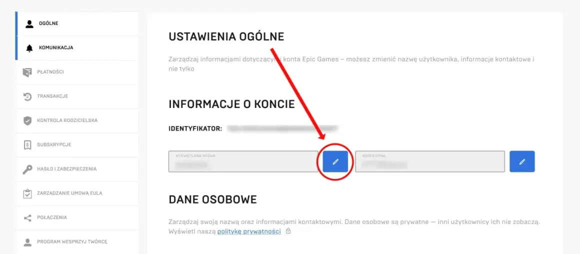 Zmiana nicku w Fortnite na Xbox jest prosta. Kliknij ikonę edycji obok wyświetlanej nazwy, aby zmienić swój nick.