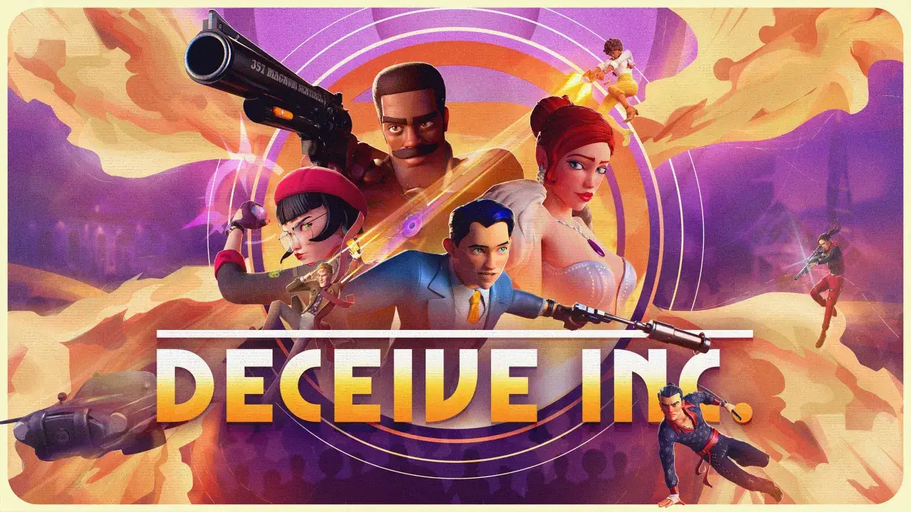 Postacie z gry Deceive Inc. w akcji. Szukasz epic games darmowe gry? Sprawdź tę!