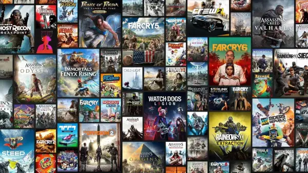 Ubisoft gry: Assassin's Creed Valhalla, Far Cry 6, Watch Dogs Legion i wiele innych tytułów.